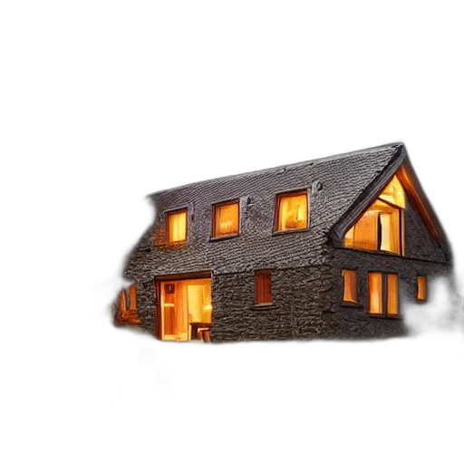 building, furniture, 3d render, concept art, photorealistic, pixel art, cozy, hygge transparent PNG cut-out