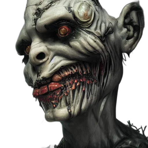 face, mask, creature, staff, concept art, fantasy art, photorealistic, comic book art transparent PNG cut-out