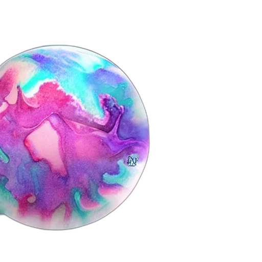 jewelry, dragon, vaporwave, watercolor transparent PNG cut-out
