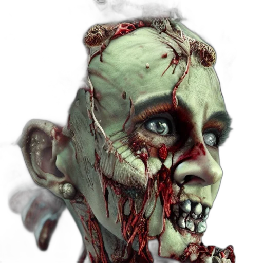 face, mask, creature, staff, concept art, 3d render, photorealistic, fantasy art transparent PNG cut-out