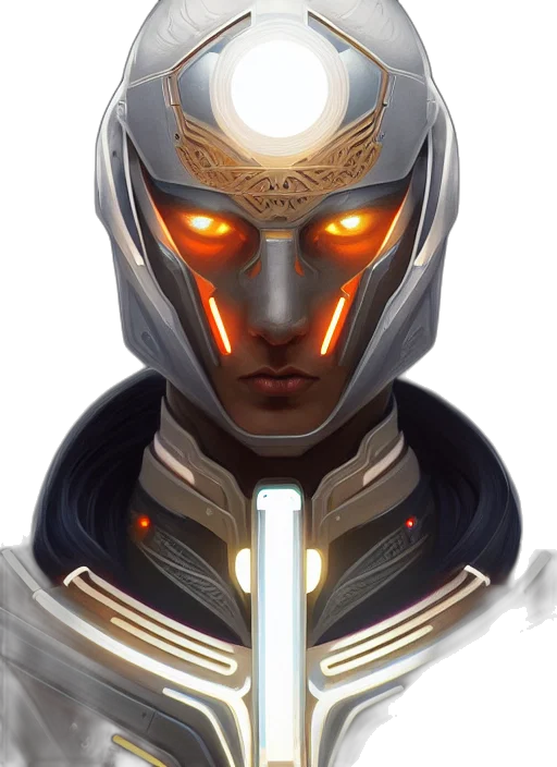 face, mask, robot, sword transparent PNG cut-out