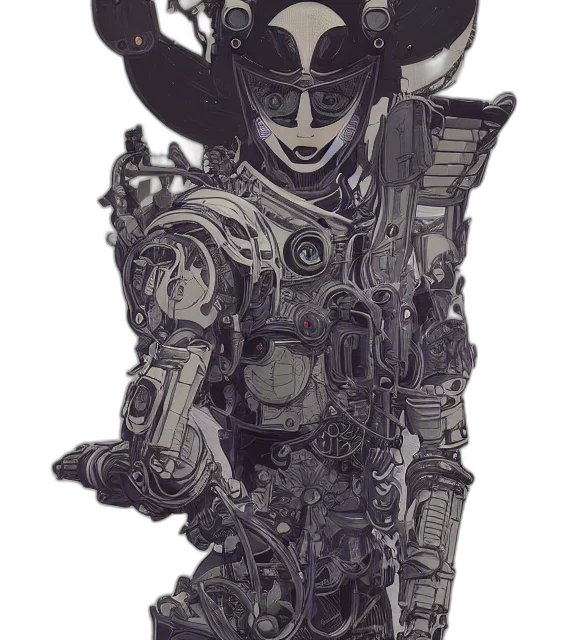 robot, mask, weapon, face transparent PNG cut-out