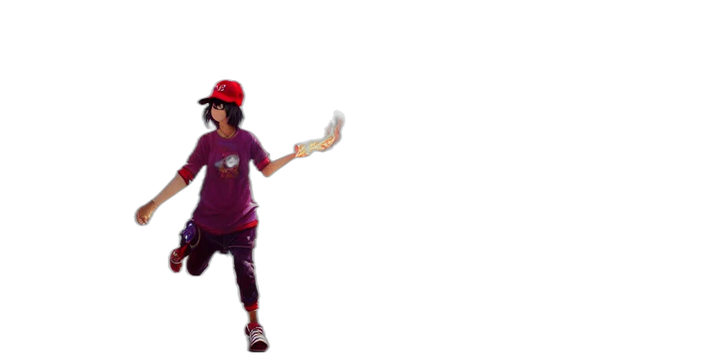 hat, staff, weapon, 3d render transparent PNG cut-out