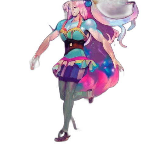 dress, staff, dragon, concept art, fantasy art, pixel art, anime, pastel transparent PNG cut-out
