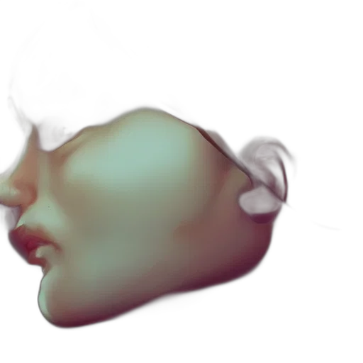 face, mask, crown, hat, 3d render, photorealistic, vaporwave, concept art transparent PNG cut-out