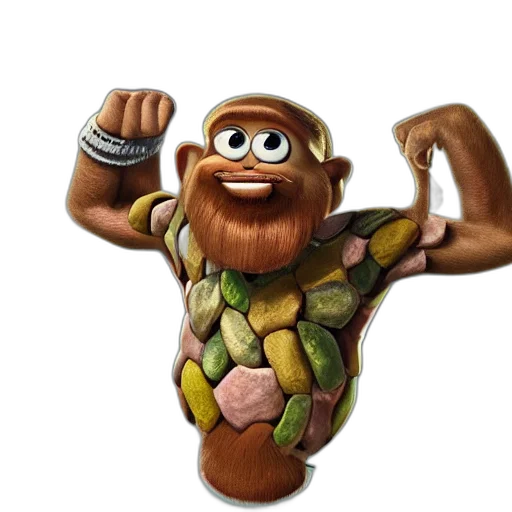 animal, jewelry, staff, 3d render, concept art, fantasy art, cartoon, missing transparent PNG cut-out