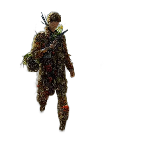 weapon, staff, jacket, animal transparent PNG cut-out