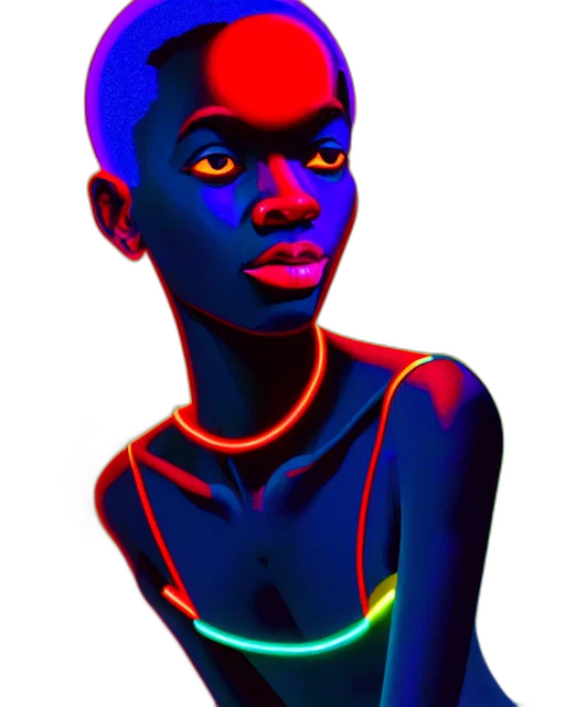 robot, face, jewelry, dress transparent PNG cut-out