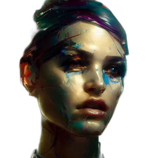 face, mask, robot, crown transparent PNG cut-out