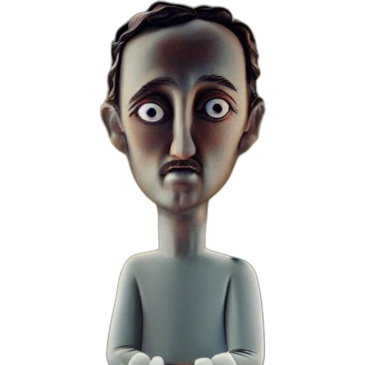 staff, face, mask, robot, 3d render, cartoon, concept art, photorealistic transparent PNG cut-out