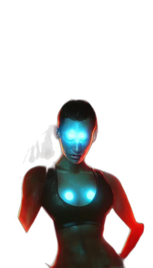 robot, face, mask, weapon transparent PNG cut-out