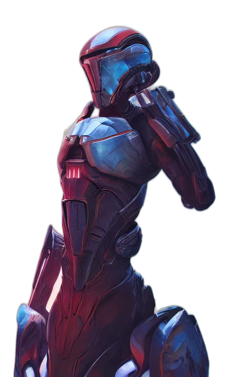robot, weapon, staff, concept art transparent PNG cut-out