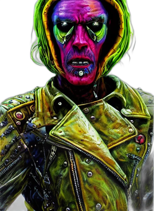 mask, jacket, face, robot, comic book art, concept art, cyberpunk, fantasy art transparent PNG cut-out