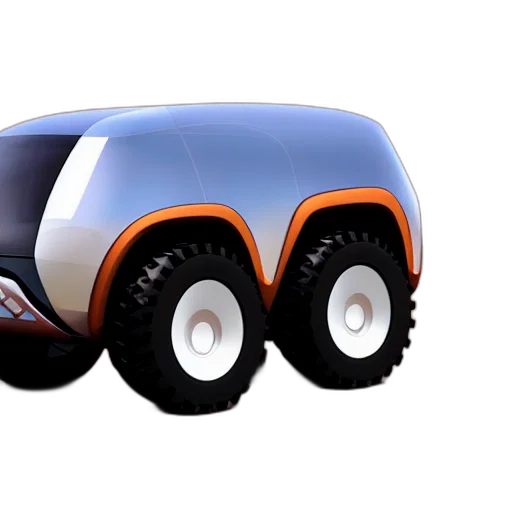 robot, car, 3d render, concept art transparent PNG cut-out