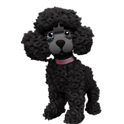 animal, staff, 3d render, pixel art, photorealistic, cartoon, black, toy transparent PNG cut-out