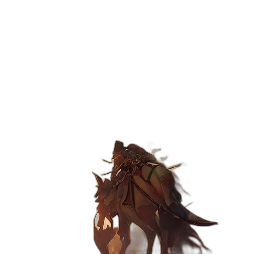 dragon, creature, mask, staff, concept art, fantasy art, 3d render, photorealistic transparent PNG cut-out