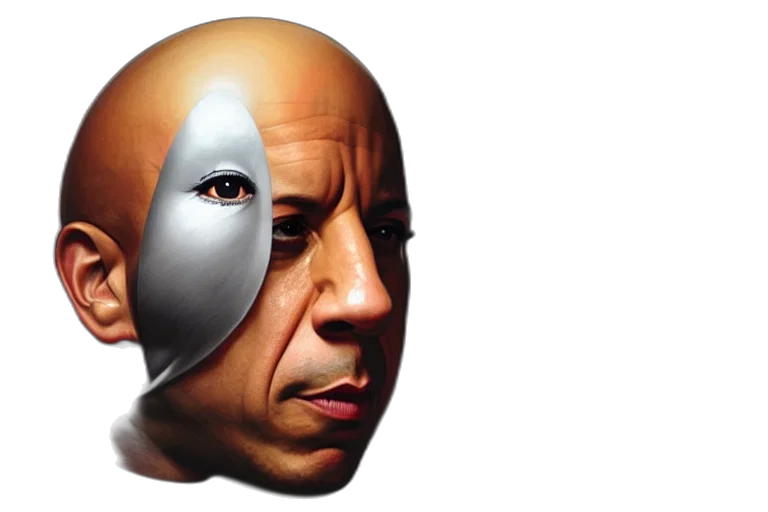 mask, face, robot, photorealistic, 3d render, concept art, cyberpunk, vin transparent PNG cut-out