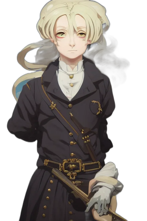 staff, jacket, crown, sword, anime, fantasy art, concept art, pixel art transparent PNG cut-out