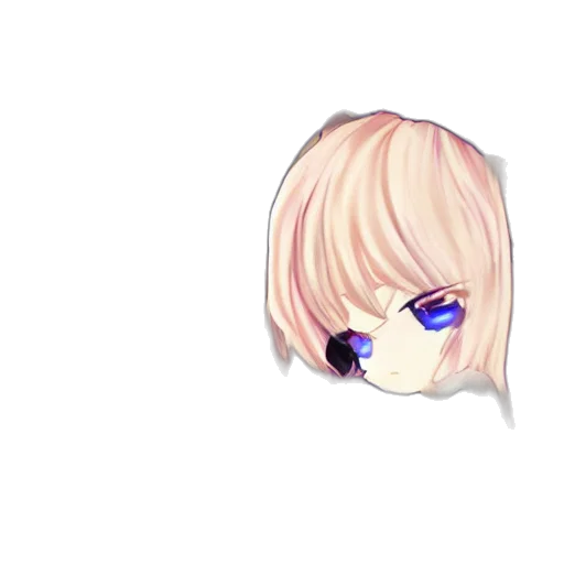 face, mask, hair, creature, anime, pixel art, 3d render, concept art transparent PNG cut-out