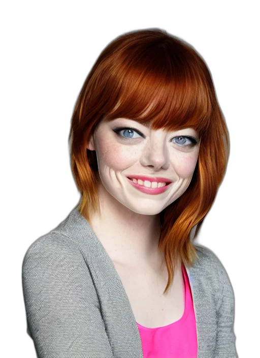 face, hair, staff, jacket transparent PNG cut-out