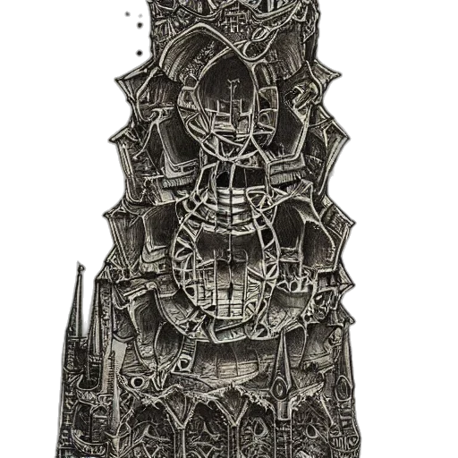crown, building, dress, jacket, concept art, fantasy art, 3d render, photorealistic transparent PNG cut-out