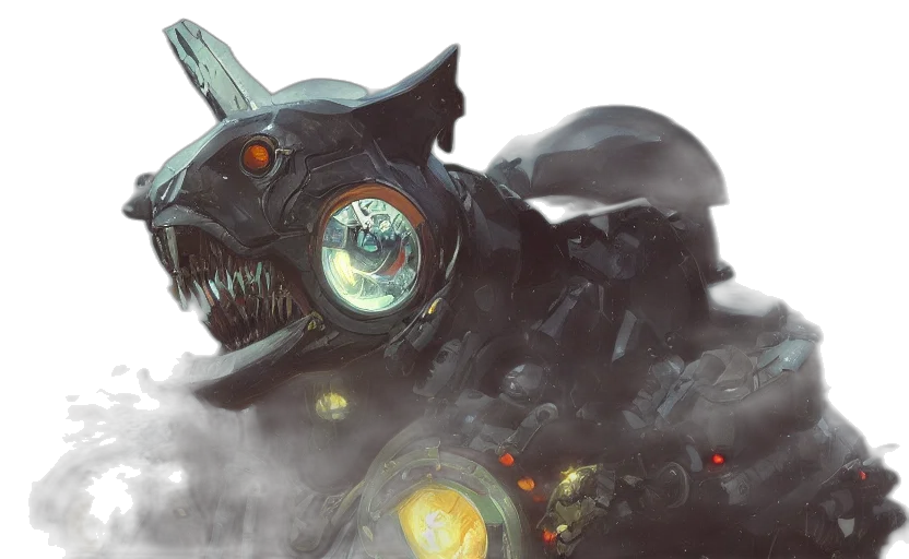 creature, mask, dragon, concept art transparent PNG cut-out