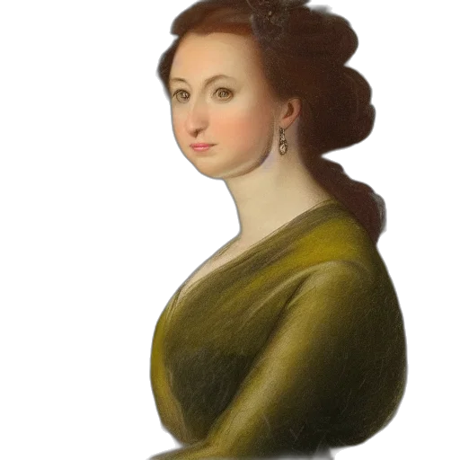 dress, face, jewelry, crown transparent PNG cut-out