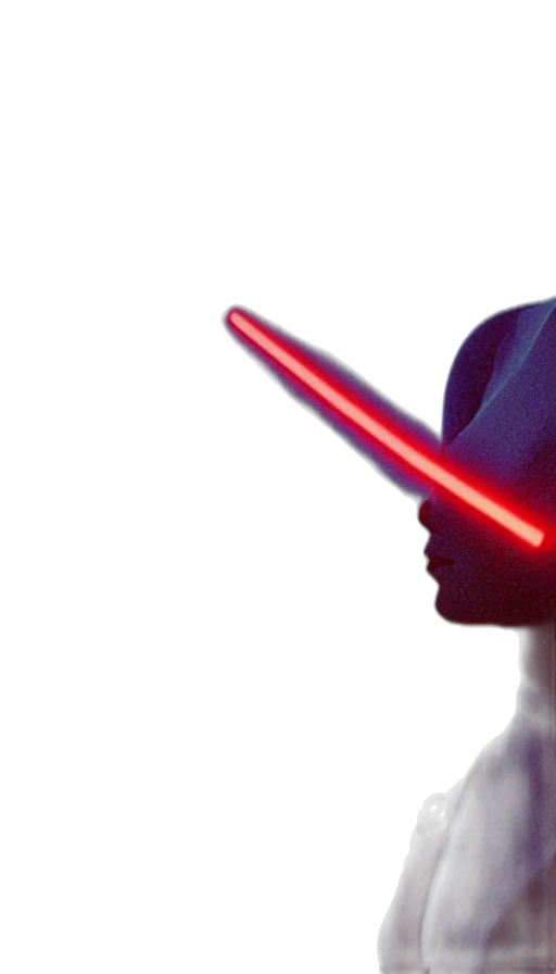 hat, staff, sword, robot transparent PNG cut-out
