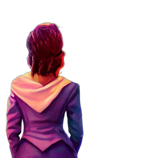 dress, jacket, crown, hair, concept art, pixel art, watercolor, 3d render transparent PNG cut-out