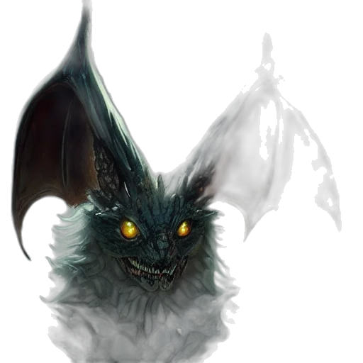 dragon, creature, mask, staff transparent PNG cut-out