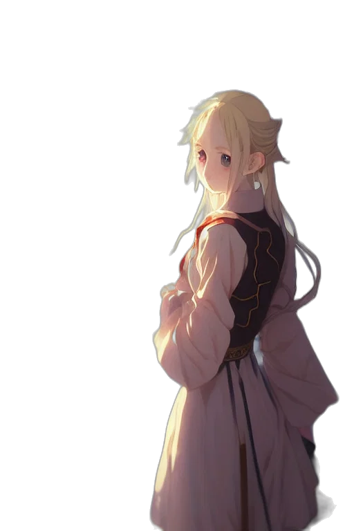 dress, staff, sword, dragon transparent PNG cut-out