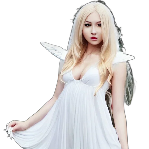 dress, fantasy art, photorealistic, pixel art transparent PNG cut-out