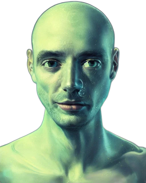 face, mask, robot, creature transparent PNG cut-out