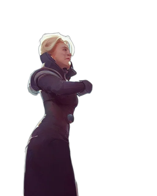 jacket, staff, weapon, dress transparent PNG cut-out
