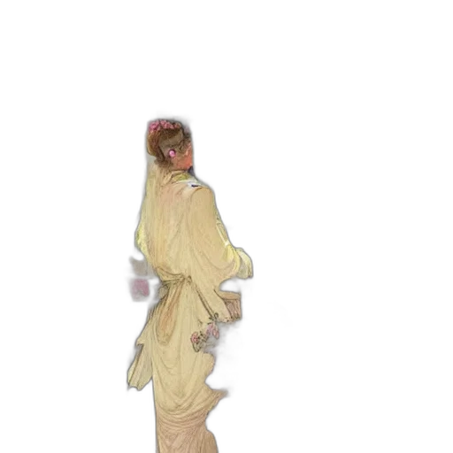 creature, dress, staff, animal transparent PNG cut-out