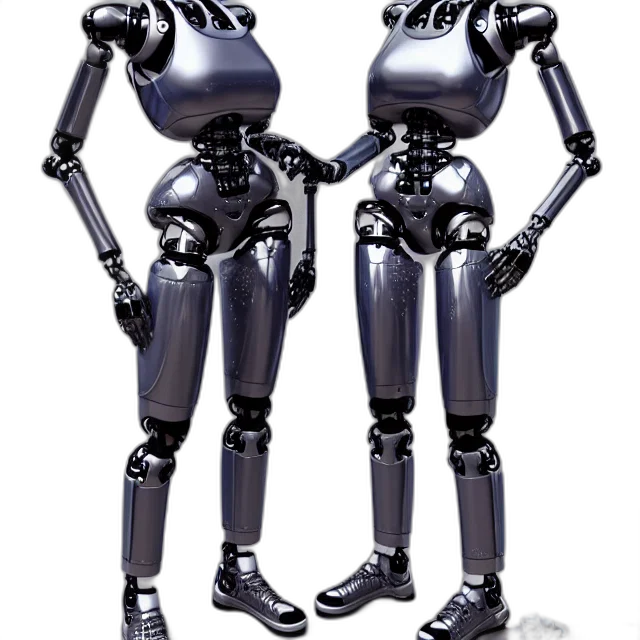 robot, 3d render, concept art, cyberpunk, full, body, pose, anthropomorphic transparent PNG cut-out