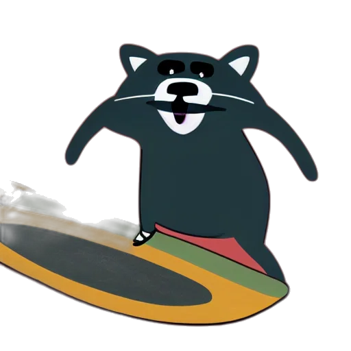 creature, animal, weapon, concept art, cartoon, anime, vaporwave, illustration transparent PNG cut-out