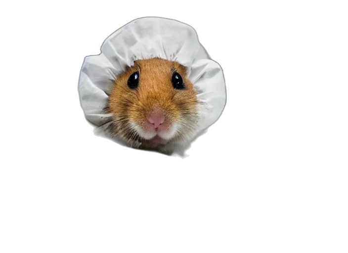 hat, food, animal, staff, photorealistic, oil painting, film, still transparent PNG cut-out
