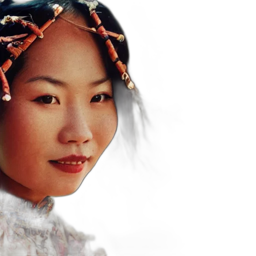 face, crown, jewelry, staff transparent PNG cut-out