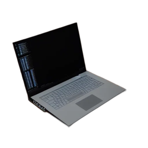 3d render, laptop, human, legs transparent PNG cut-out