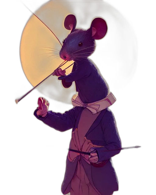 umbrella, staff, jacket, hat, concept art, cartoon, watercolor, fantasy art transparent PNG cut-out