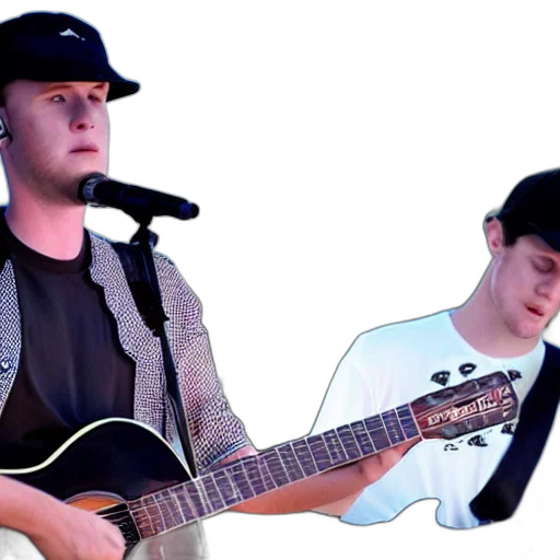 3d render, photorealistic, cartoon, cameron, molloy, ben, vince, concert transparent PNG cut-out