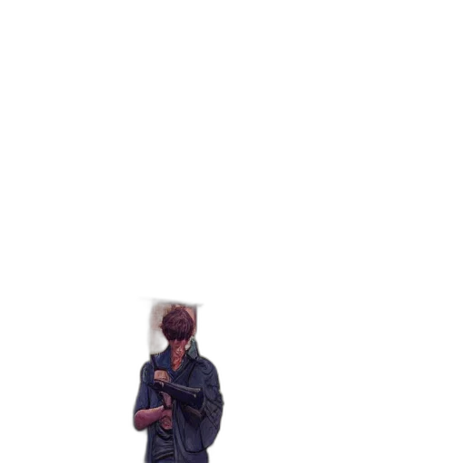 jacket, umbrella, dress, staff transparent PNG cut-out