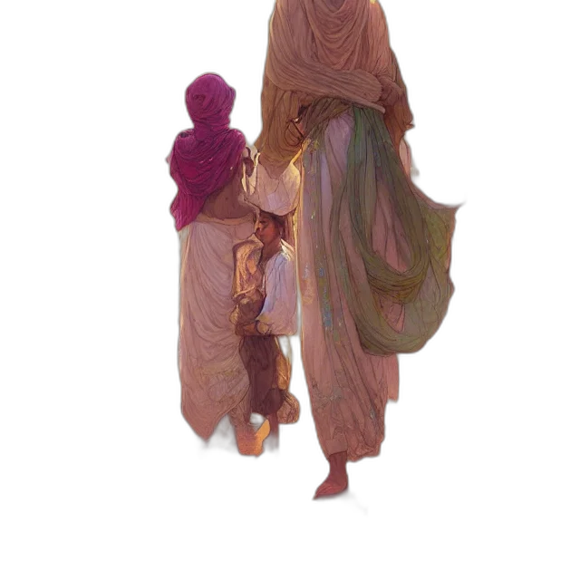 dress, staff, jewelry, umbrella transparent PNG cut-out