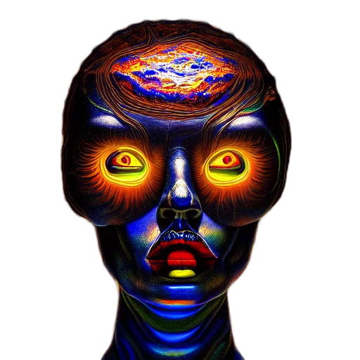 face, robot, mask, creature transparent PNG cut-out