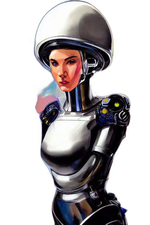 robot, concept art, cyberpunk, comic book art, pixel art, ink, illustration, beautiful transparent PNG cut-out