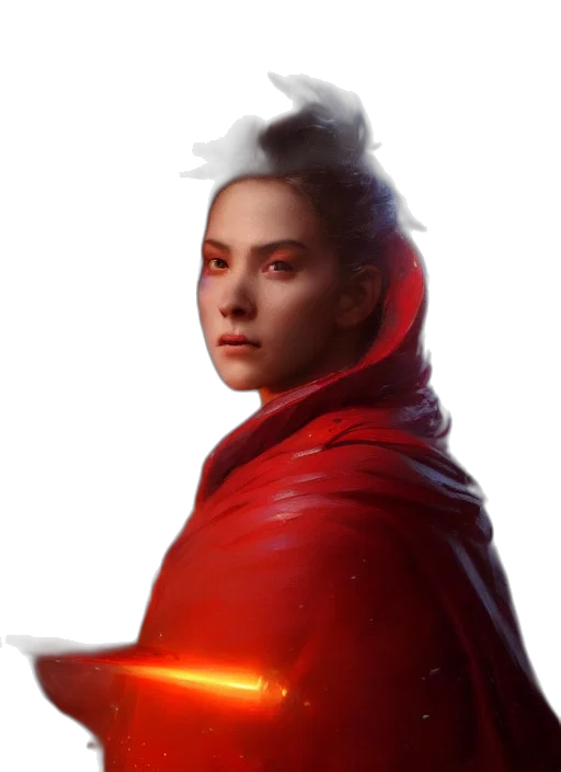 jacket, face, staff, concept art transparent PNG cut-out
