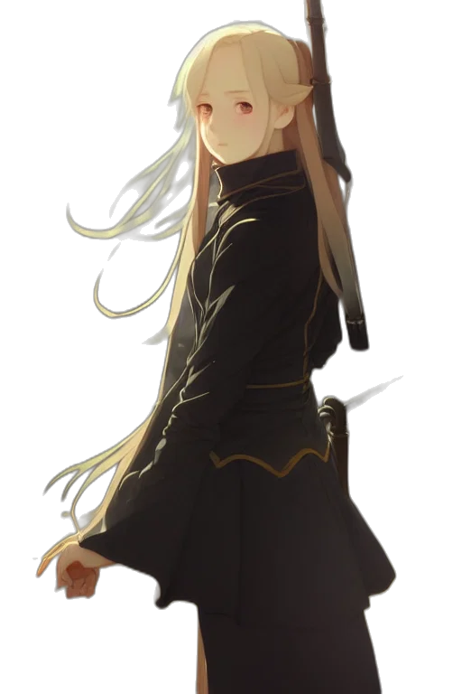 dress, staff, jacket, crown transparent PNG cut-out
