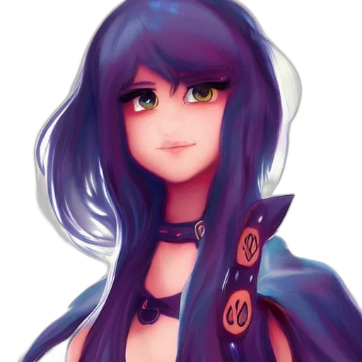 dress, face, staff, anime transparent PNG cut-out