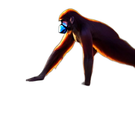 creature, animal, staff, hair transparent PNG cut-out